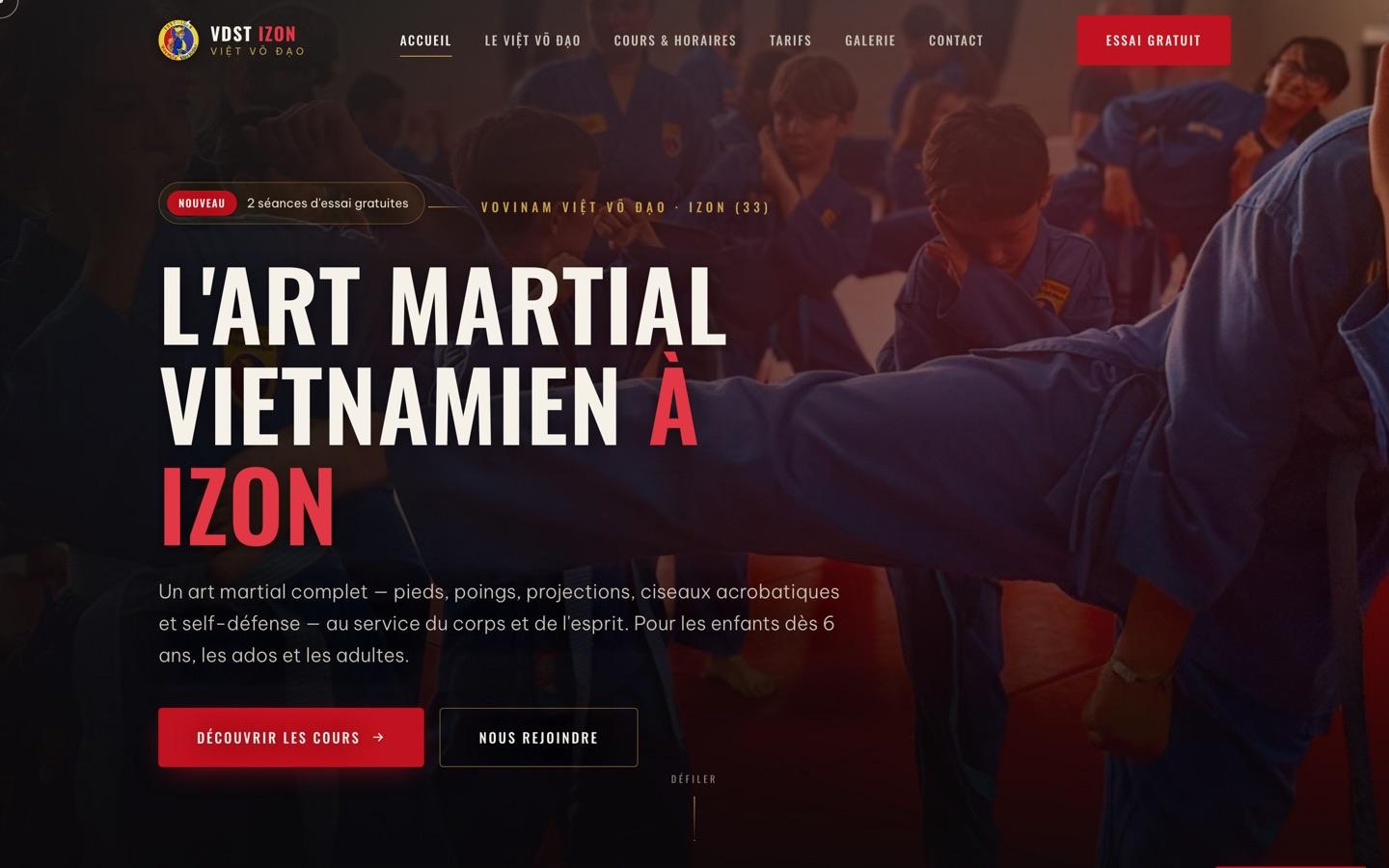 Capture du site VDST Izon